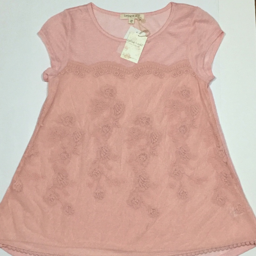 NWT Living Doll Blouse size XS